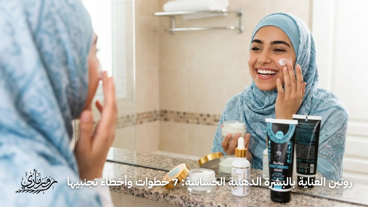روتين العناية بالبشرة الدهنية الحساسة: 7 خطوات وأخطاء تجنبيها