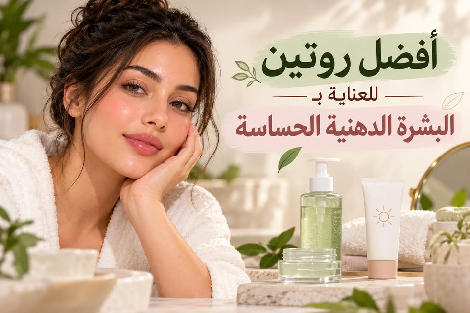 أفضل روتين للعناية بالبشرة الدهنية الحساسة