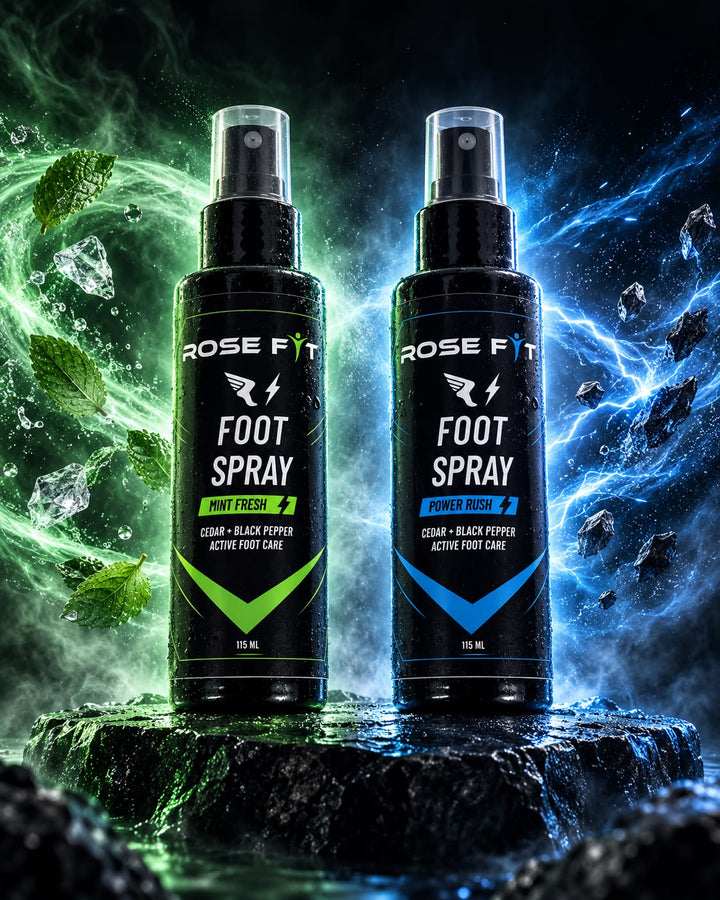 ROSE FIT Foot Spray - Mint Fresh and Power Rush